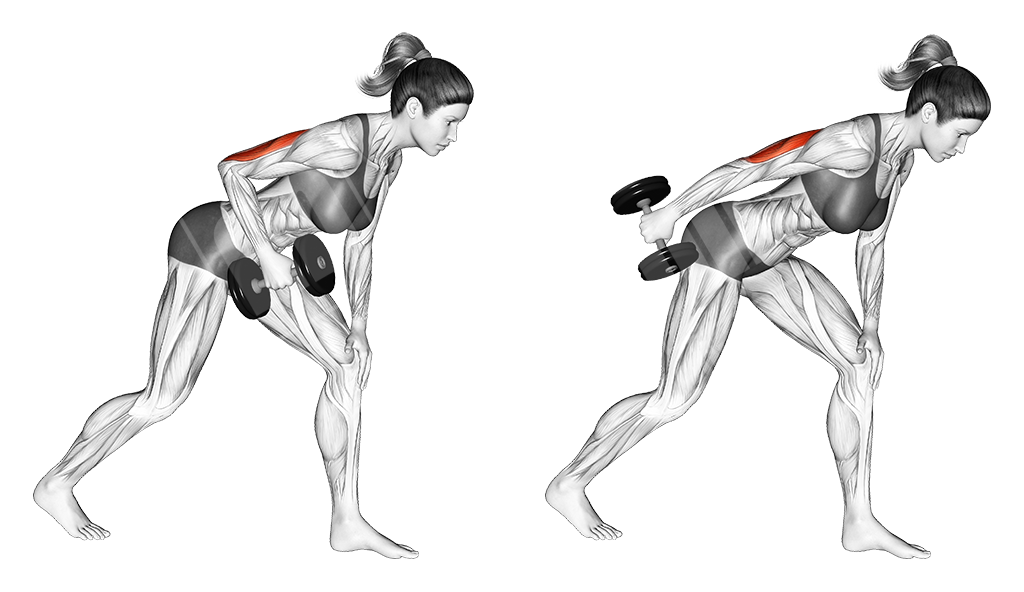 Dumbbell triceps kickback