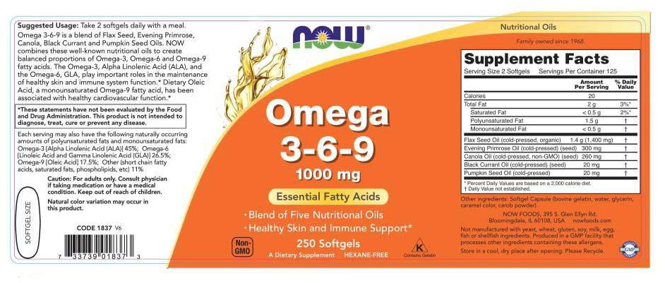 Omega 9 Essential Fatty Acids